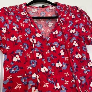 Floral Express Sundress with Buttons / Cap Sleeves